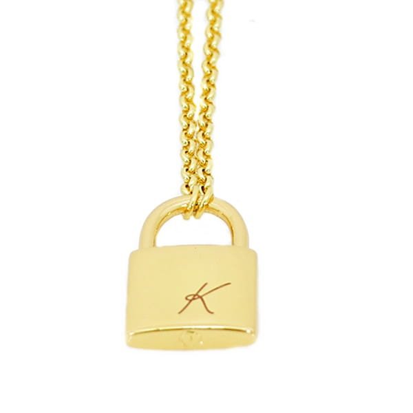 Jewellery > Women's Jewellery > NecklacesEngraved padlock on a premium chain (3 cm)