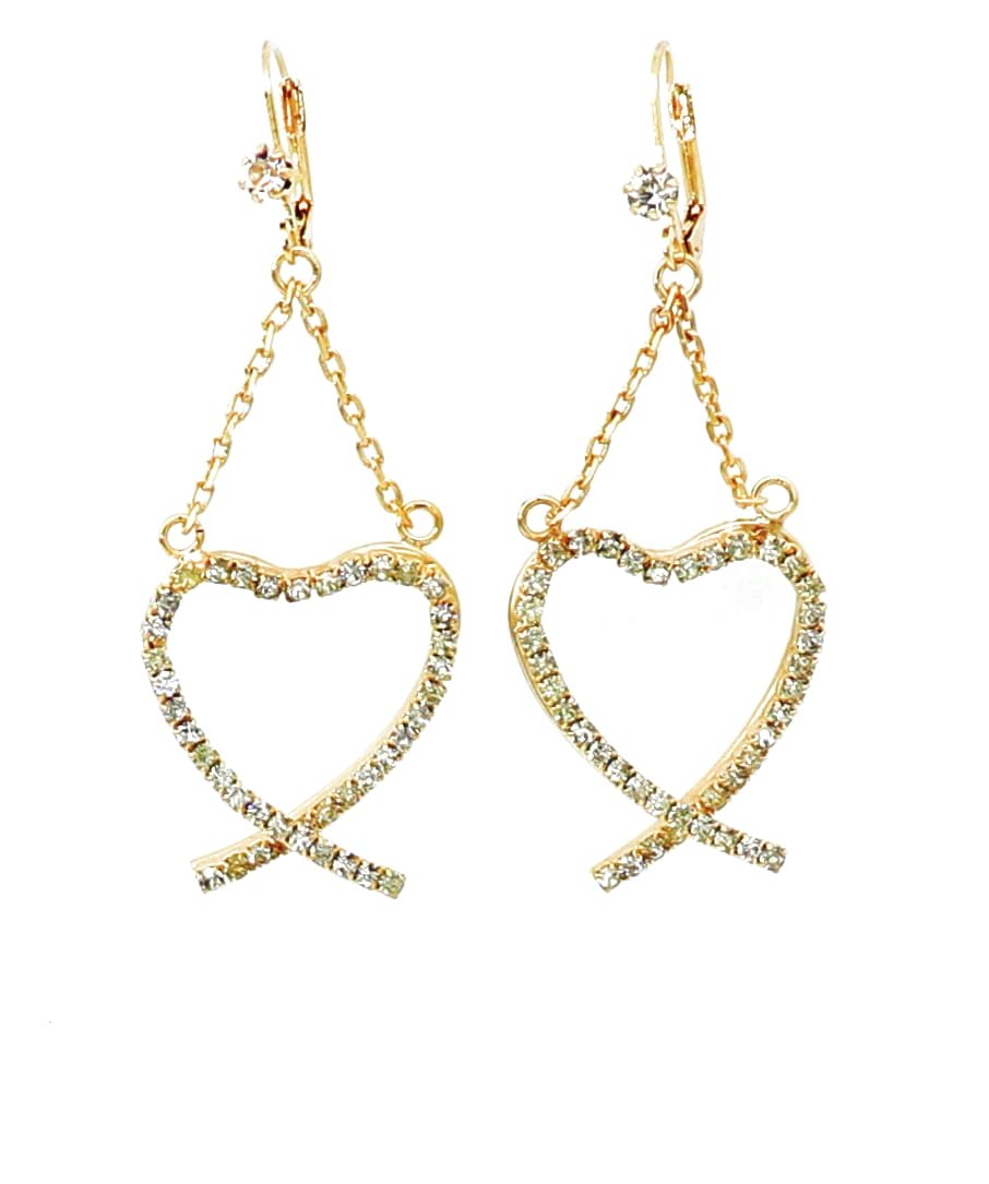 Jewellery > Women's Jewellery > EarringsHeart earrings with cubic zirconia