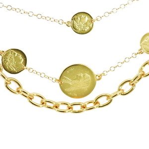 Jewellery > Women's Jewellery > BraceletsBracelet made of several chains with coins