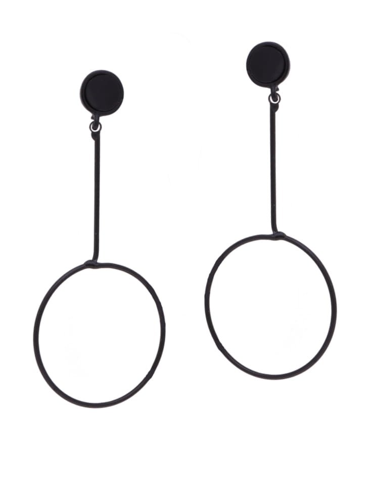 Jewellery > Women's Jewellery > EarringsBlack hoop earrings